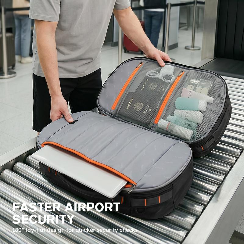Large Expandable Casual Travel Backpack with Wet Dry Compartment