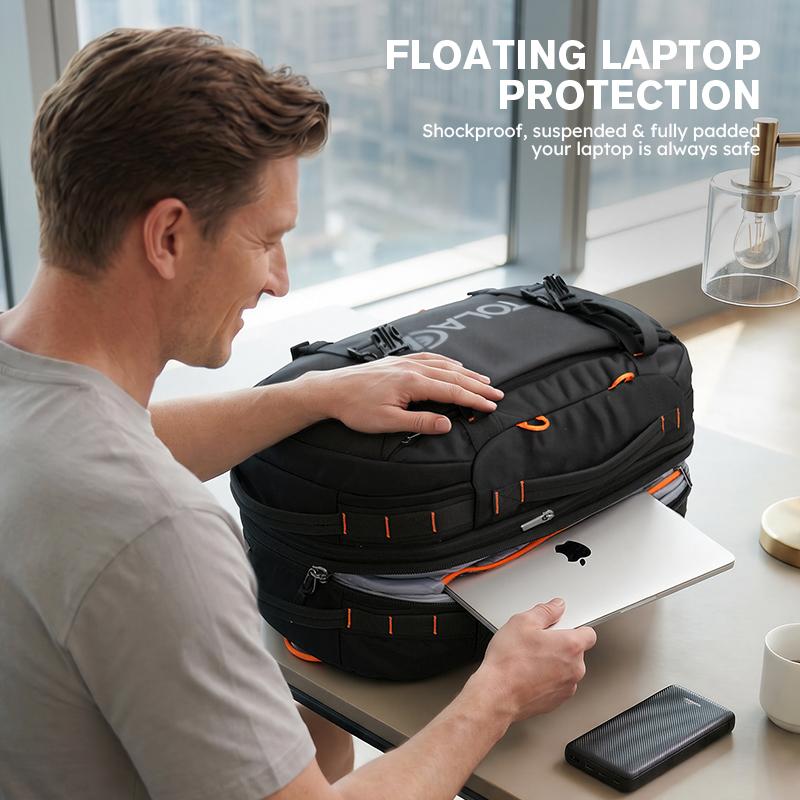 Large Expandable Casual Travel Backpack with Wet Dry Compartment