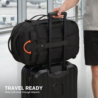 Large Expandable Casual Travel Backpack with Wet Dry Compartment