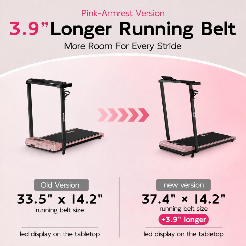 3 in 1 Walking Pad Treadmill with Remote Control and LED Display