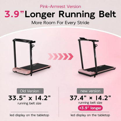 3 in 1 Walking Pad Treadmill with Remote Control and LED Display