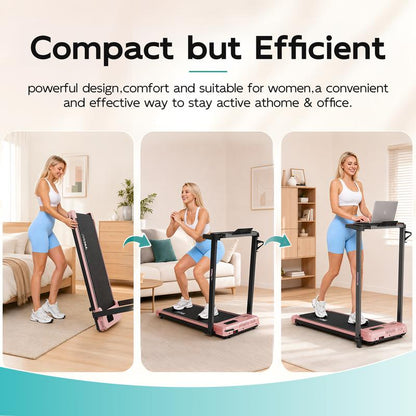 3 in 1 Walking Pad Treadmill with Remote Control and LED Display