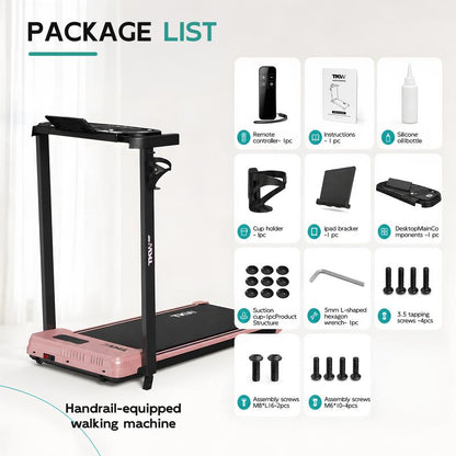 3 in 1 Walking Pad Treadmill with Remote Control and LED Display